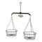 Creative Design 27.5" Black Balance Scale Hanging Planter